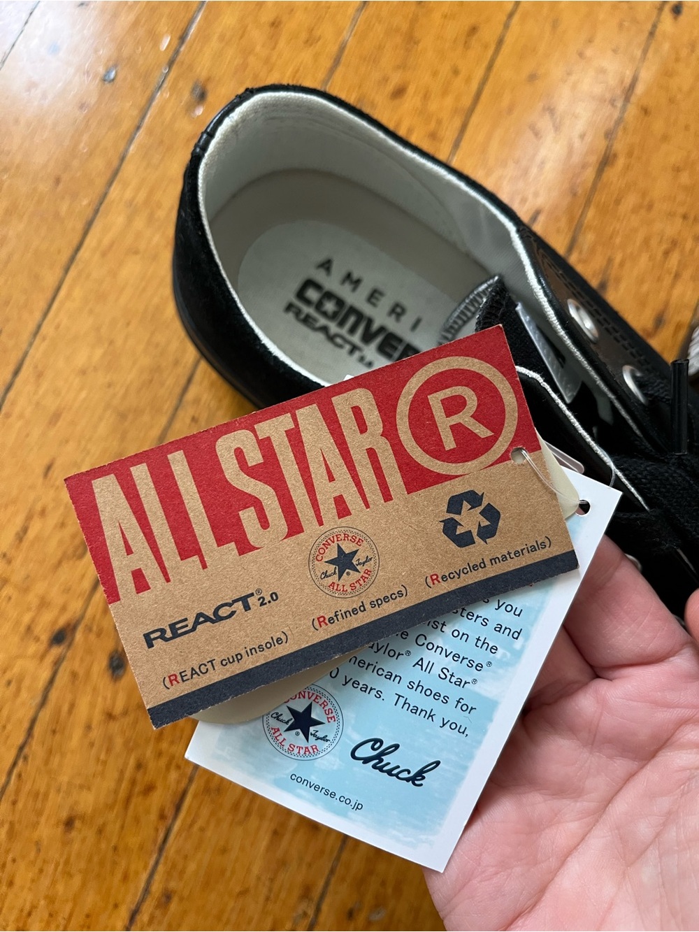 Ameri x Converse Japan Low Top Platform Sneakers in Black - Picture 7 of 11